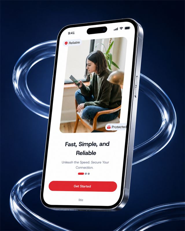 RusVPN app browsing content without restrictions
